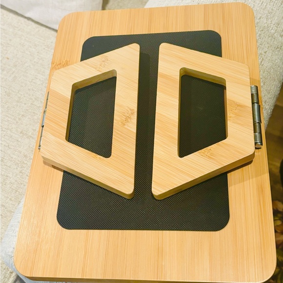 Natural Bamboo Sofa Arm Tray Table - Picture 4 of 8